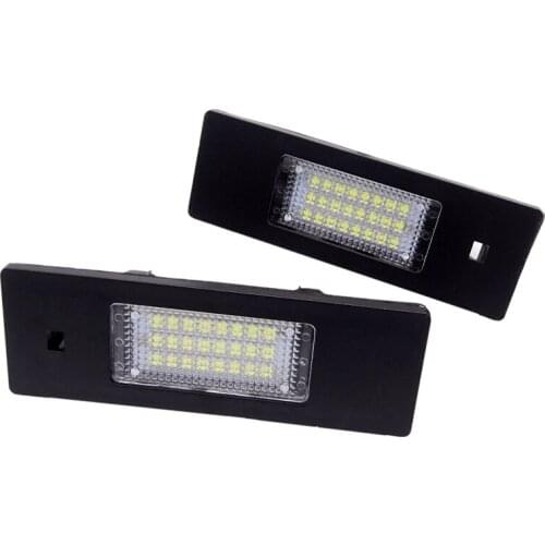 2pcs for BMW E81 E87 E63 E64 E89 Z4 F20 F21 2002-UP Car LED License Number Plate Light White No Error Trunk Lamp Car Accessories