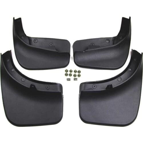 4pcs Premium Auto Front&Rear Heavy Duty Molded Flares Splash Mud Flaps Guards Fenders For VolksWagen Touareg 2011-2017