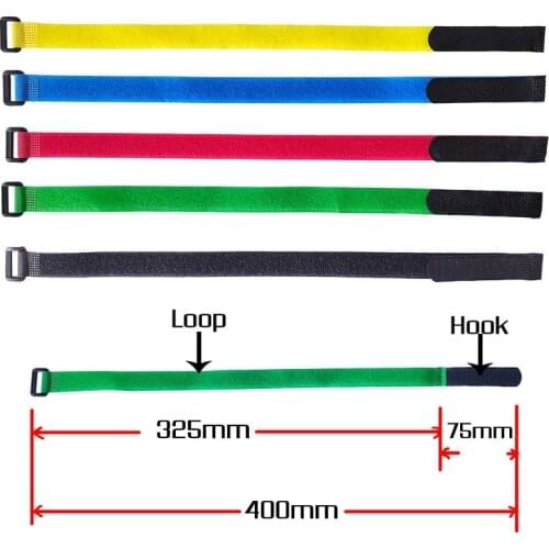 2cm*40cm nylon Reverse buckle velcros magic hook loop cable ties fastener tape velcroing strap Line finishing stick 50pcs/lot