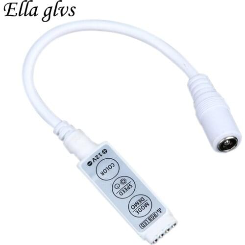 50pcs/lot RGB led controller DC12V 6A mini 3keys 72W for strips 5050 and 3528 19 dynamic modes and 20 static colors