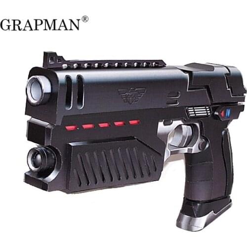 1:1 Overtime Air Combat Police Science Fiction Paper Model Weapon Gun 3D Hand-made Drawings Firearms Military Paper Toys