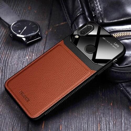 I coque,cover,case,For Xiaomi Redmi Note 7 Pro Note7 On leather Mirror glass Silicone Shockproof phone Luxury soft cute cases