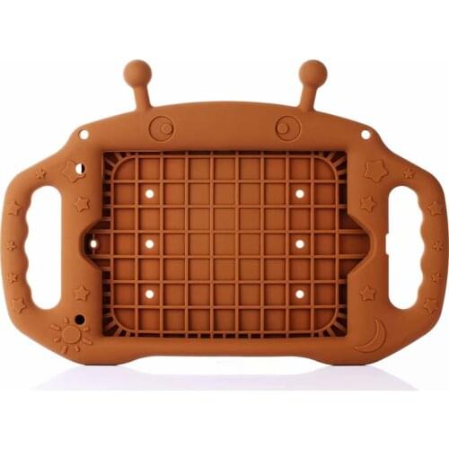 Case For ipad 6 Air 2 A1566 A1567 9.7 inch Kids Handle Shockproof safe Silicone Cartoon Tablet protect Stand cover Funda+pen