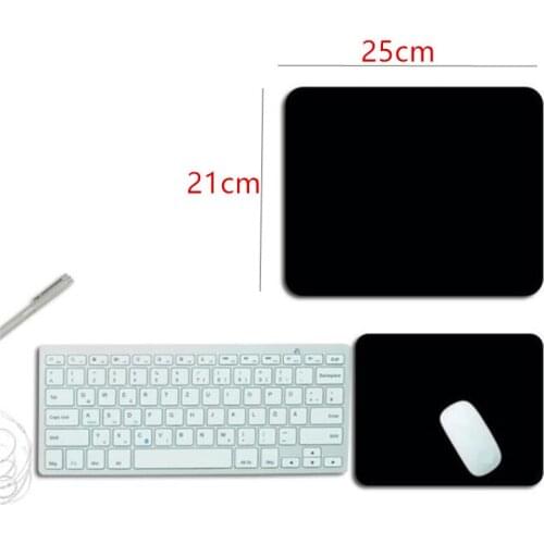 Bussiness Black Mousepad for Gaming Laptop Computer Desk Mat Mouse Pad Wrist Rests Table Mat Office Desk Accessories 21X25cm