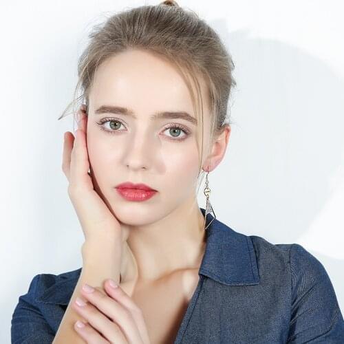 Dara Fashion Jewelry Light Luxury Geometric Earrings for Women Wedding Party 2021 New Arrival Chrismas Gift