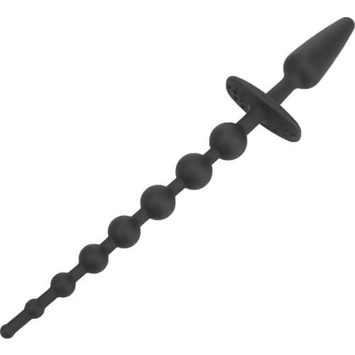 Double Head 8 Balls G-spot Stimulation Erotic Prostate Massager Anal Bead Tail Plug Sex Toys For Men Women Butt Plug