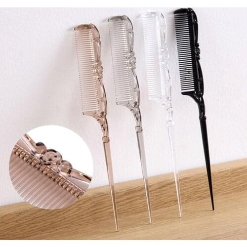 Double Side Hair Edge Comb for Home Salon Barber Professional Pin Tail Hair Edge Comb Home Salon Hairdressing Styling Brush