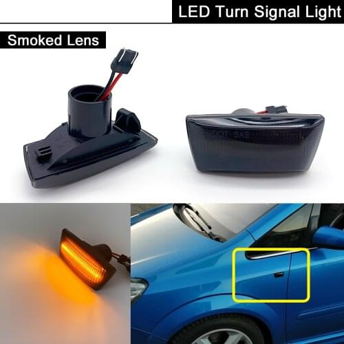 Smoked Lens LED Side Marker Light Turn Signal Lamp For Opel Adam Astra Corsa Chevrolet Aveo Holden Cruze Cadillac Buick Daewoo