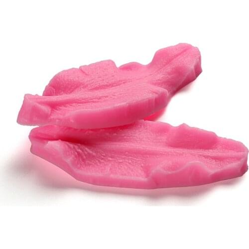 Facemile 2PCS Lily Flower Petal Leaf Cake Mold Cutter Tools Silicone Flower Fondant Mold Cake Decoration Tools DIY Baking Mold