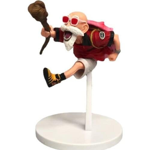 Bandai Anime Figures Dragon Ball Master Roshi PVC Toys BWFC Model Doll Kids DBZ Action Figma Brinquedos Goku 15cm Juguetes Gift