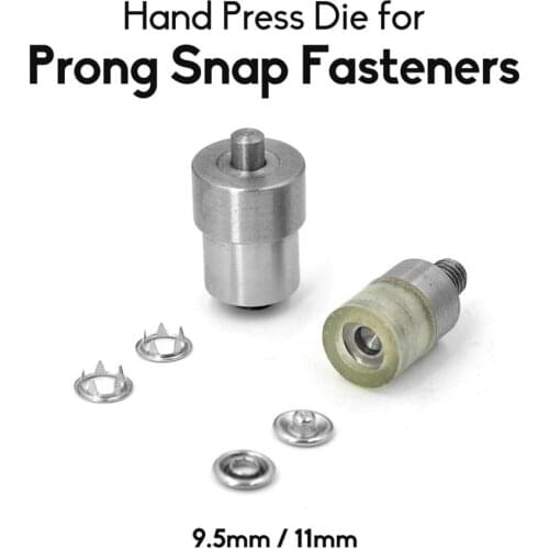 KALASO 1Set Prong Snap Fasteners Button Dies Mould Tool 9.5mm 11mm For DIY Craft Supplies
