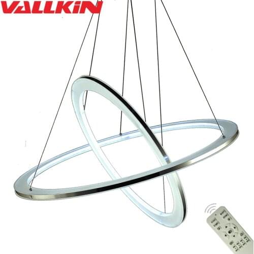 Dimmable Chandeliers Modern LED Pendant Lamp LED Chandelier Acrylic Hanging Suspension Lamps Lighting for Bar home with Remote