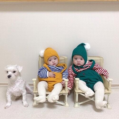 MILANCE 2020 baby clothing set Korean style baby boys clothes blouse bodysuit and hat 3 pcs baby girls suit