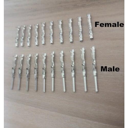 Set of 10/20/50/100/200/500 Male And Female Terminal Pins For Repair Wire For Audi VW Skoda Seat 000979035E 000979034E 8K0971834