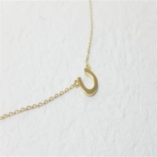 New fashion U shaped necklace horseshoe necklaces women necklaces pendants jewelry wholesale