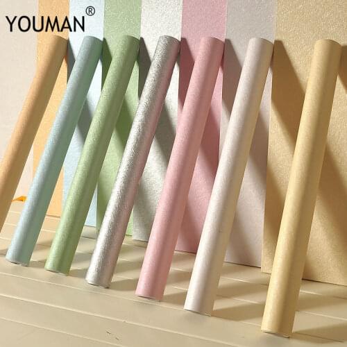 Wallpapers YOUMAN Renovation Sticker Kitchen Cabinet Waterproof Decorative Silk Self Adhesive Wallpaper Table Paint Wall Sticker