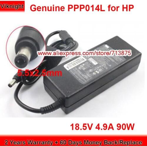 Genuine 432309-001 90W Charger 18.5V 4.9A AC Adapter for Hp PRESARIO 2100 2500 3000 R3000 NX9100 ZE4800 Power Supply