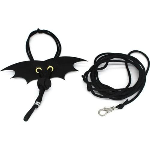 Pet Lguana Adjustable Wing Style Harness Climbing Rope Belt Small Lizard Reptile Animal Imitation Leather Traction Leash