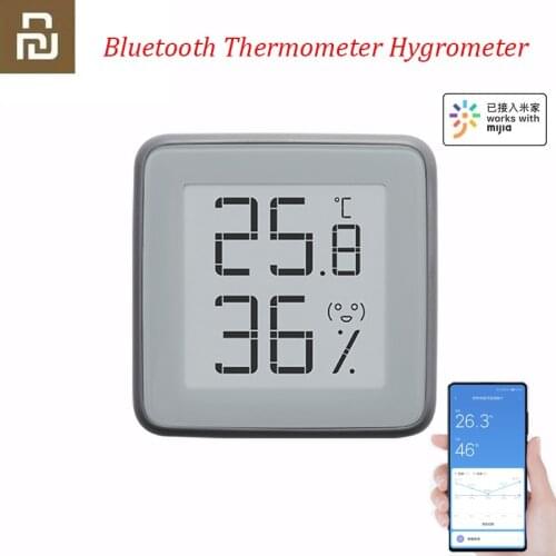 2020 [Upgrade Version] Youpin MMC E-Ink Screen BT2.0 Smart Bluetooth Thermometer Hygrometer Works with MI Home App Gadget Tools