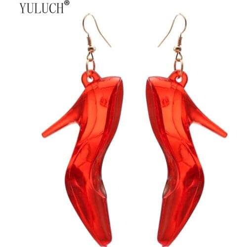 YULUCH Summer Vacation Acrylic High Heels Pendant Earrings for Girls Personality Jewelry for Girls Special Gift