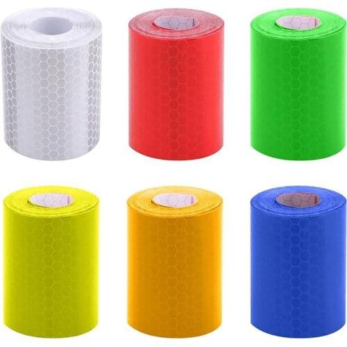 1 Roll Car Reflective Tape Sticker Safety Mark Car Decoration Styling Tape Film Bicycle Self Tool Warning Motorcycle Adhesi A5F1