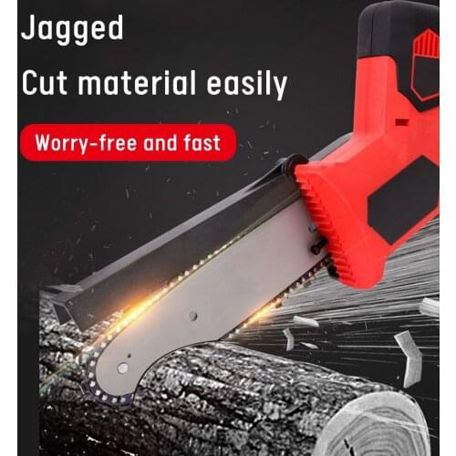 1280W Cordless Electric Chain Saw Rechargeable Handheld Outdoor Pruning Saw with Battery for Trimming Tree Felling Branches