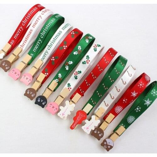 1691241 , 10MM Christmas Series Printed grosgrain ribbon, DIY handmadeHair accessories Material wedding gift wrap