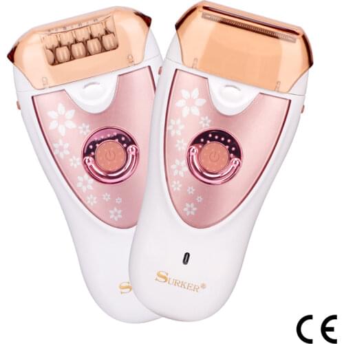 Waterproof 2 In 1 Electric Women Epilator Shaver Floating Blade Hair Remover Shaving Machine Depilador Lady Razor Bikini Trimme