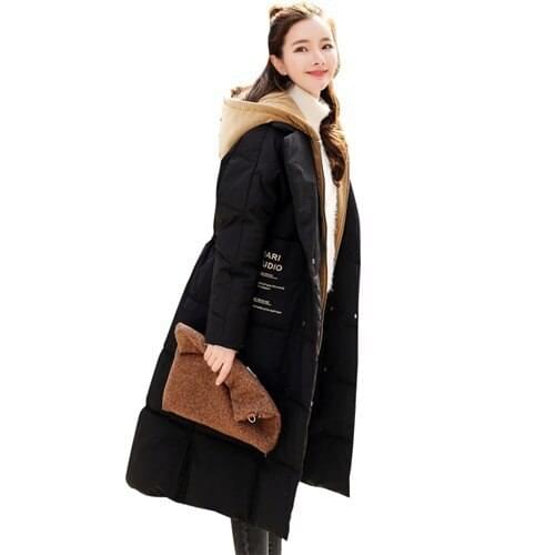 2019 Top Fashion Solid No Slim Cotton Liner Full Button Winter Clothes New Cotton Loose Coat Time Long Fund Cotton-padded Woman