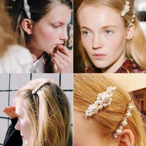 2019 Popular Fashion Pearl Hairgrip Women Girls Hair Clip Pin Accessories For Girls Barrette Hairclip Hairpin Headdress Headwear
