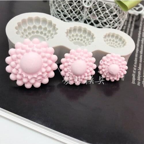 3 even retro gem silicone mold chocolate fondant continental cake baking tools drop gum aromatherapy plaster mold