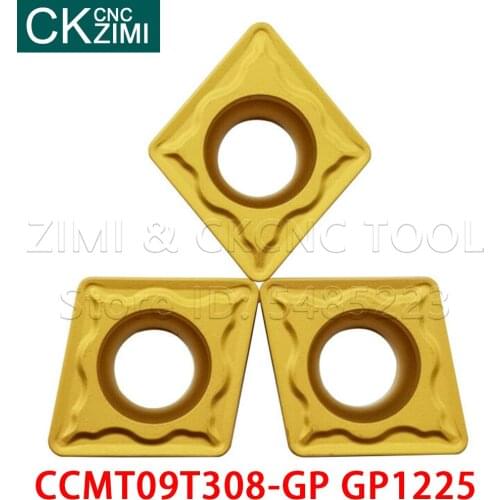 CCMT09T308-GP GP1225 Blades Carbide Inserts External Turning Insert Durable Cutter Lathe wood Turning Tool CCMT 09T3 CNC Inserts