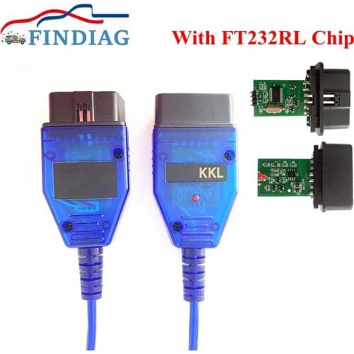 Best Quality For VAG KKL 409 OBDII Scanner OBD Diagnostic Cable USB Interface FT232RL Chip For Audi For Seat For VW