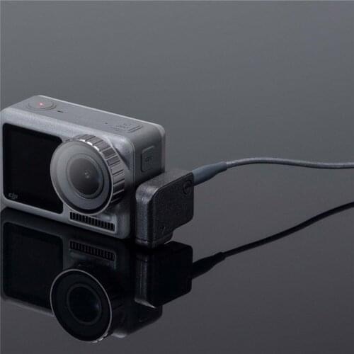 For DJI OSMO Action Camera Parts Dual USB-C to 3.5mm Mic Microphone Audio Adapter