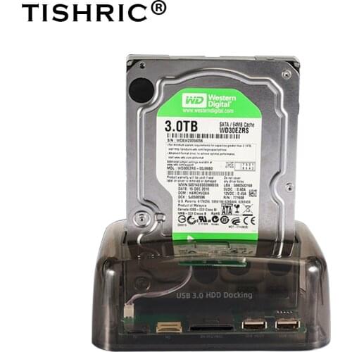 TISHRIC IDE SATA 2 In 1 HDD Docking Station HDD Dock Docking Station Hard Disk For Reader 2.5 3.5 Inch SSD Disk Case USB 2.0