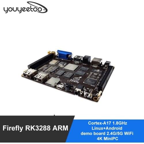 Firefly RK3288 ARM Quad core development board Cortex-A17 1.8GHz Linux+Android demo board 2.4G/5G WiFi 4K MiniPC