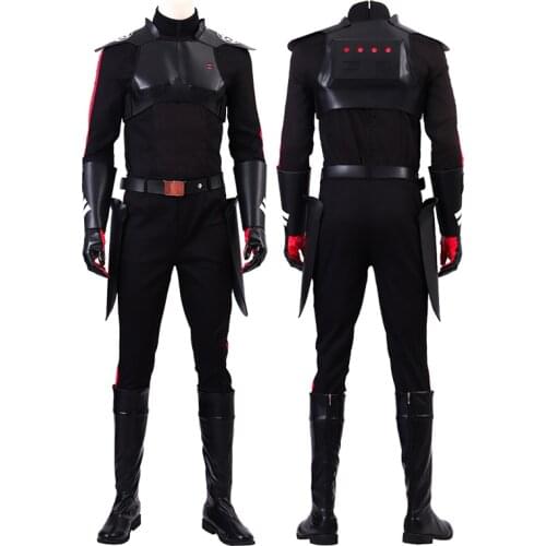 Adult Men Halloween Star Inquisitor Cal Kestis Clothes Cosplay Costume Outfit Party Full Props Suit