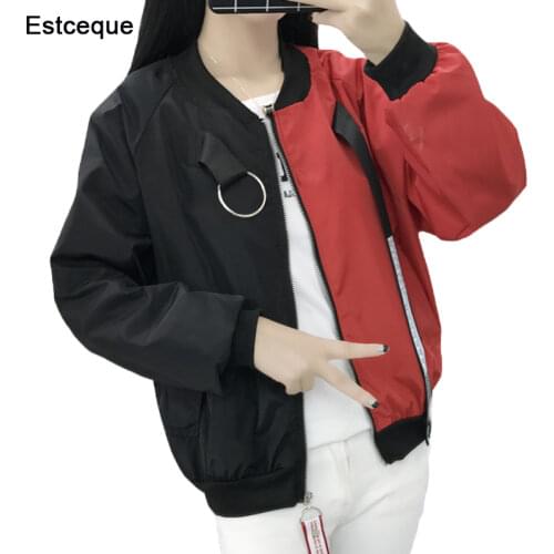 Bomber Jackets Women New Basic Jacket Fashion Windbreaker Girl Outwear Female Baseball Coat