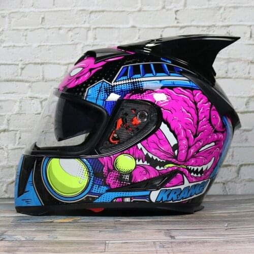 Four Seasons Full Face Dual Lens Rapid Street Motorcycle Helmet Downhill Casque Moto Man Women Motocross Helmet Dot Approved