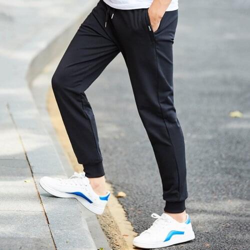 MRMT 2021 Brand Summer Mens Trousers Thin Section Casual Trousers Closed Mouth Youth Cotton Pants for Male Elastic Trouser