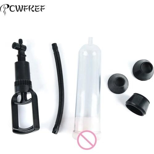 Penis Pump Vacuum Penis Enlargement Extender Hands Operator Male Peins Enlarger Enhancer Sleeve Device For Men Adult Sex Product