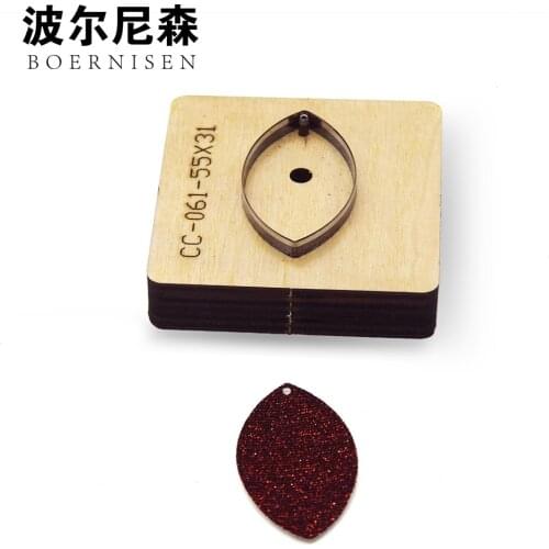 SMVAUON New Japanese Steel Blade Die-cut Steel Perforated Leaves Earrings Cutting Mold Leather Craft Leather Cutter Wood Mold