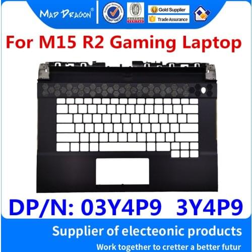 New original US Palmrest Upper Cover Case C shell black For Dell Alienware M15 R2 Gaming Laptop EDQ51 03Y4P9 3Y4P9 AM2KH000L21