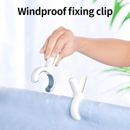 Hang Clothes Clip Multifunction Clothespin Wash Clothes Windproof Clothespin Hook Up Drying Quilts Fixed Cleaning Accessories