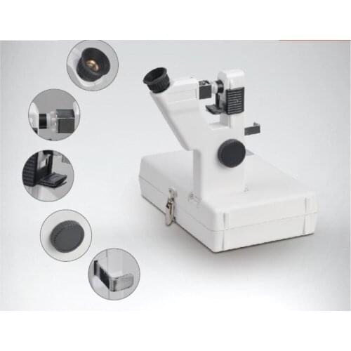 Portable Lensmeter Optical Manual Lensometer with Priter CP-1B Battery Powered
