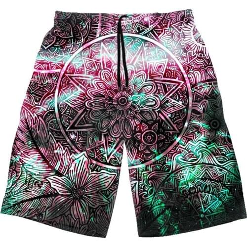 The coolest geometric 3D printed shorts summer sweatpants swimming shorts casual Street hip hop shorts beach shorts