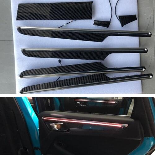 64-color LED Lamps For Porsche Macan 2014-2020 Car illuminated Door Panel Ambient Light Set Decorative Atmosphere Lighting