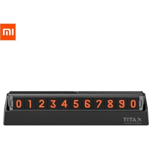 Xiaomi mijia Bcase TITA X Temperary Parking Phone Number Card Plate Share To Bcase Flip Type Car Mini Car Decoration