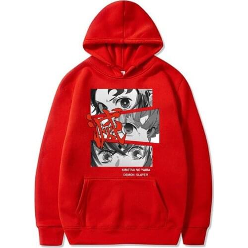 New Cosplay Anime Demon Slayer Hoodies Mens Hoodies Sweatshirts Long Sleeve Printing Casual Hooded Pullovers for Unisex