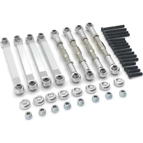 Metal Chassis Pull Rods Link Suspension Tie Rod for MN D90 D91 D96 D99 D99S MN90 MS 1/12 RC Car Upgrade Parts